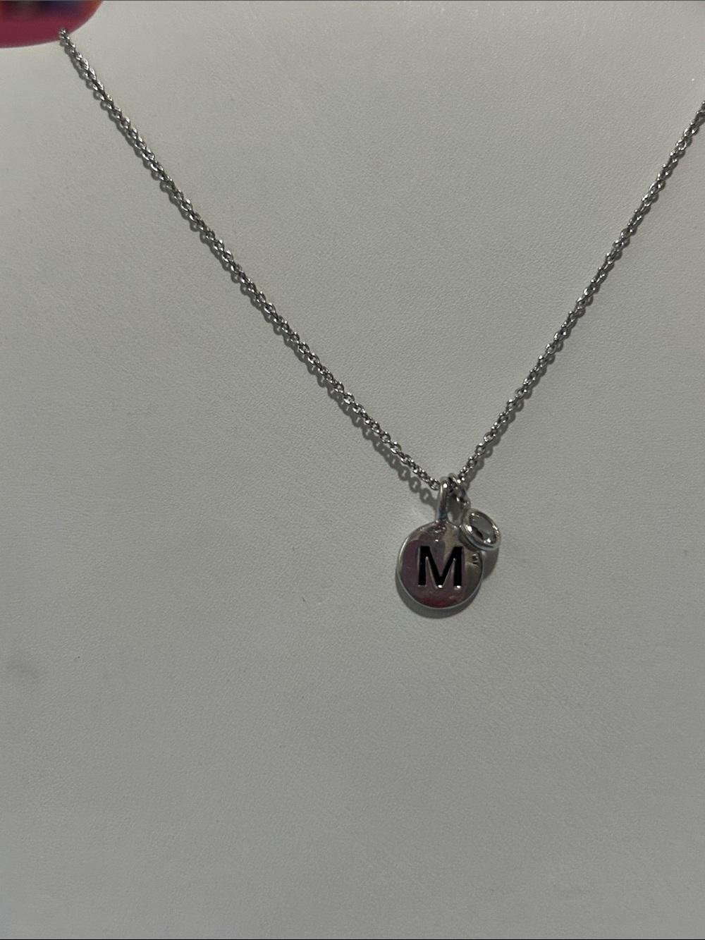 Touchstone Crystal by Swarovski initial necklace M